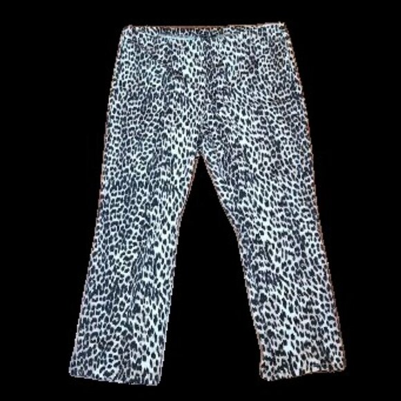 Joseph Ribkoff $205 252907 Leopard Print Flare Trousers Style 252907 Sz 22 NWT! - Picture 6 of 7